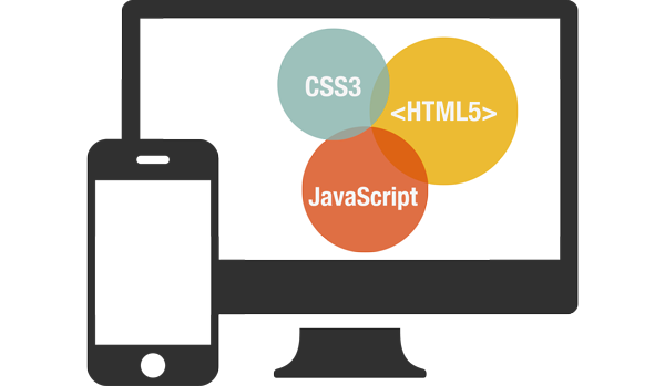 imagen de ordenador y móvil. Programación propia
